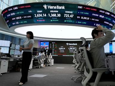 Asian shares mostly lower, trading in a narrow range with US markets closed for Memorial Day