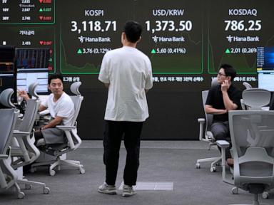 Shares in Asia are mixed as Trump’s new tariffs approach