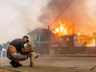 Wildfires race across Chile, leaving 18 dead and forcing thousands to flee