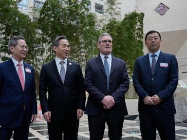 Starmer arrives in Shanghai as he looks to boost UK business opportunities