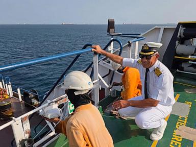 An Iraqi captain keeps sailing despite the threat of attack amid regional war