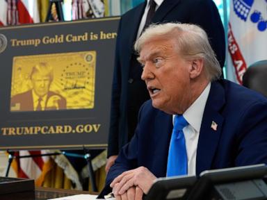 Trump’s ‘gold card’ visa starting at $1 million granted to just 1 person so far, White House says